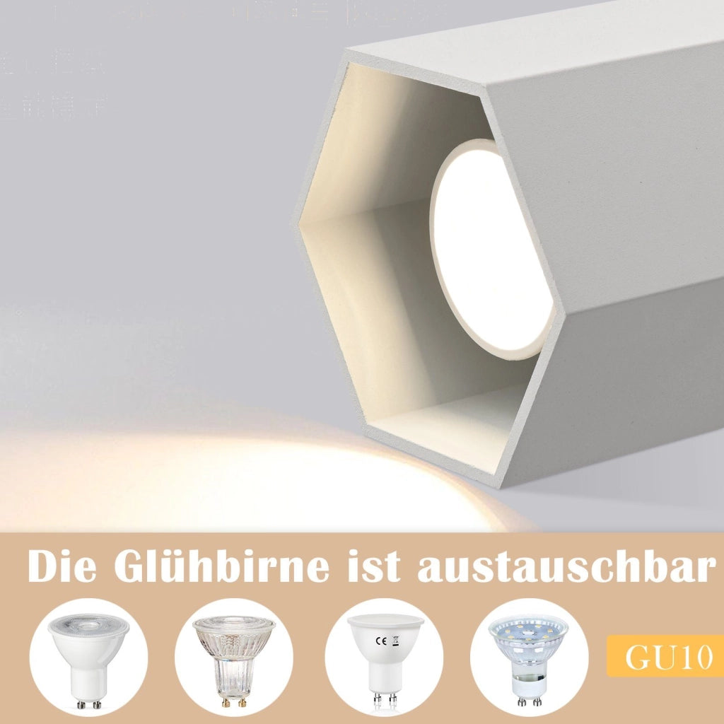 ZMH Faretto da soffitto bianchi alluminio GU10 moderni per sala pranzo corridoio senza lampadina