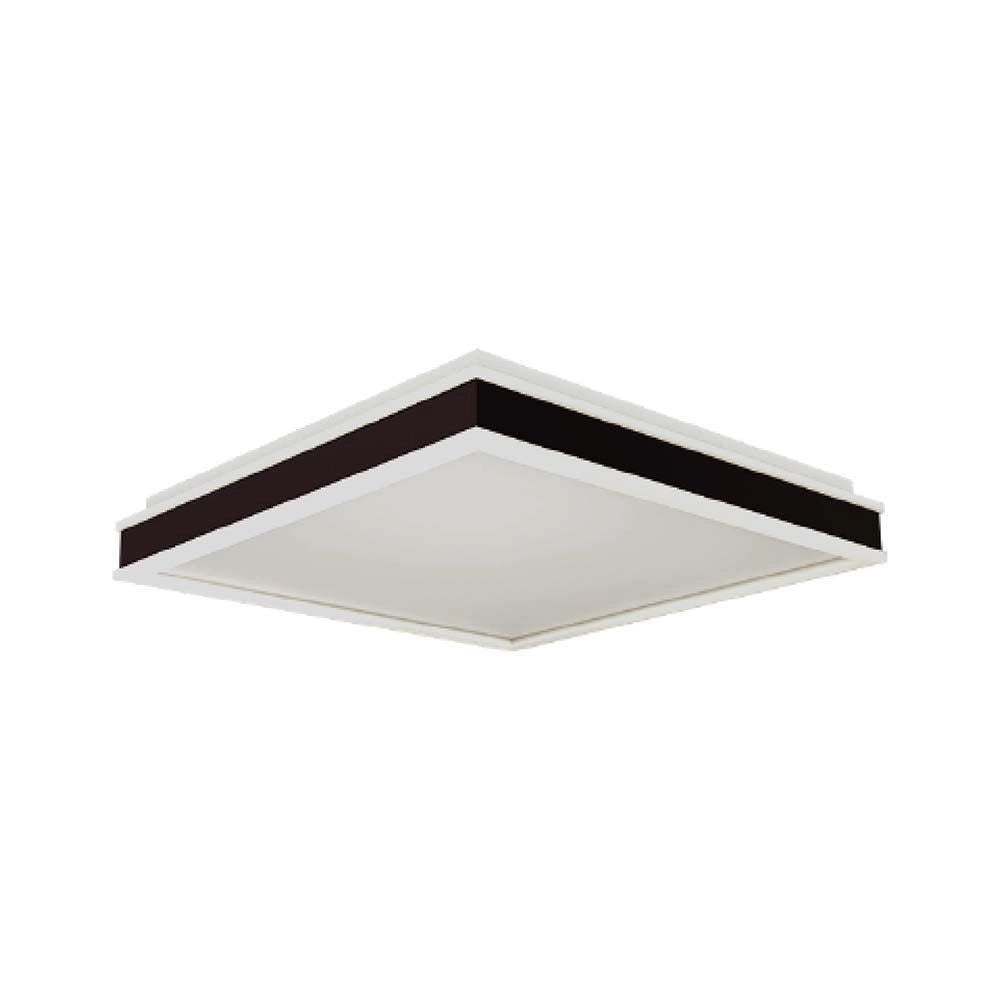 Plafoniera LED V-TAC 24W 4000K 2450lm 45cm nera quadrata