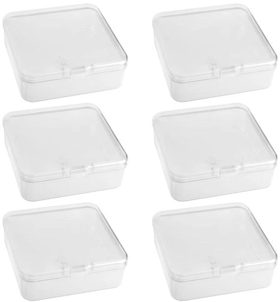 Mini Cassetti di Stoccaggio Transparenti - 6 Pezzi - Ideali per Piccoli Oggetti - Spaziali - Perfetti per Progetti Creativi