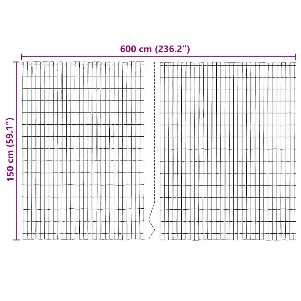 Recinzione in corteccia Marrone 600 x 150 cm Corteccia 42006512
