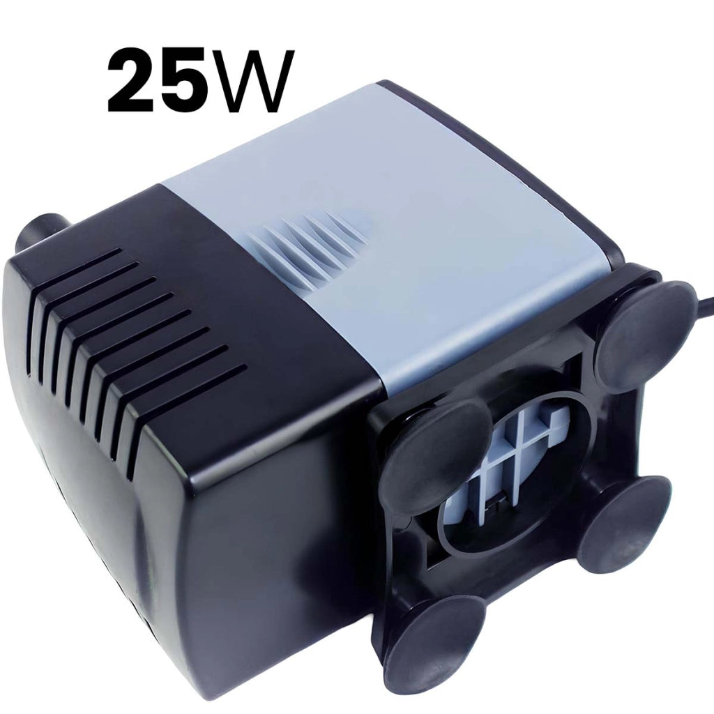 Pompa sommergibile per acquari 25 W compatta Portata 1200 l/h Nero Avizar