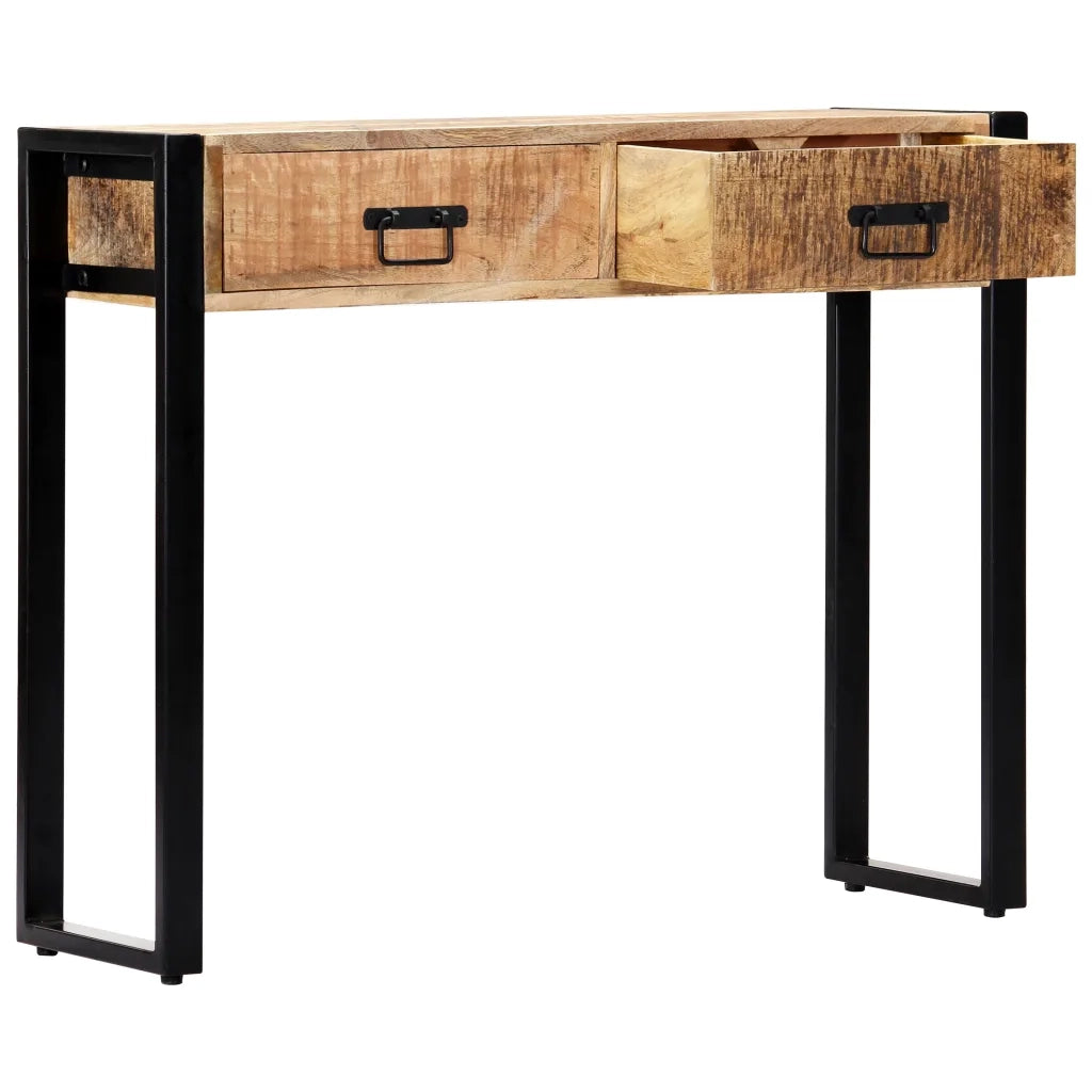 Tavolo Consolle 90x30x75 cm in Legno Massello di Mango cod mxl 48183