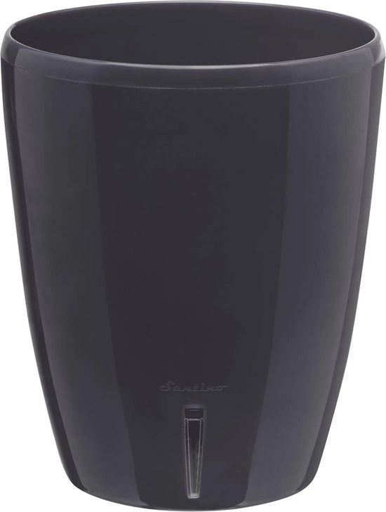 Orchidea in vaso con sistema di irrigazione automatico - Antracite - Diametro 12 cm - 1,3 l