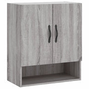 Pratico mobiletto a parete per riporre oggetti decorativi 60 x 31 x 70 cm realizzato in legno composito Sonoma grigio 02_0048764