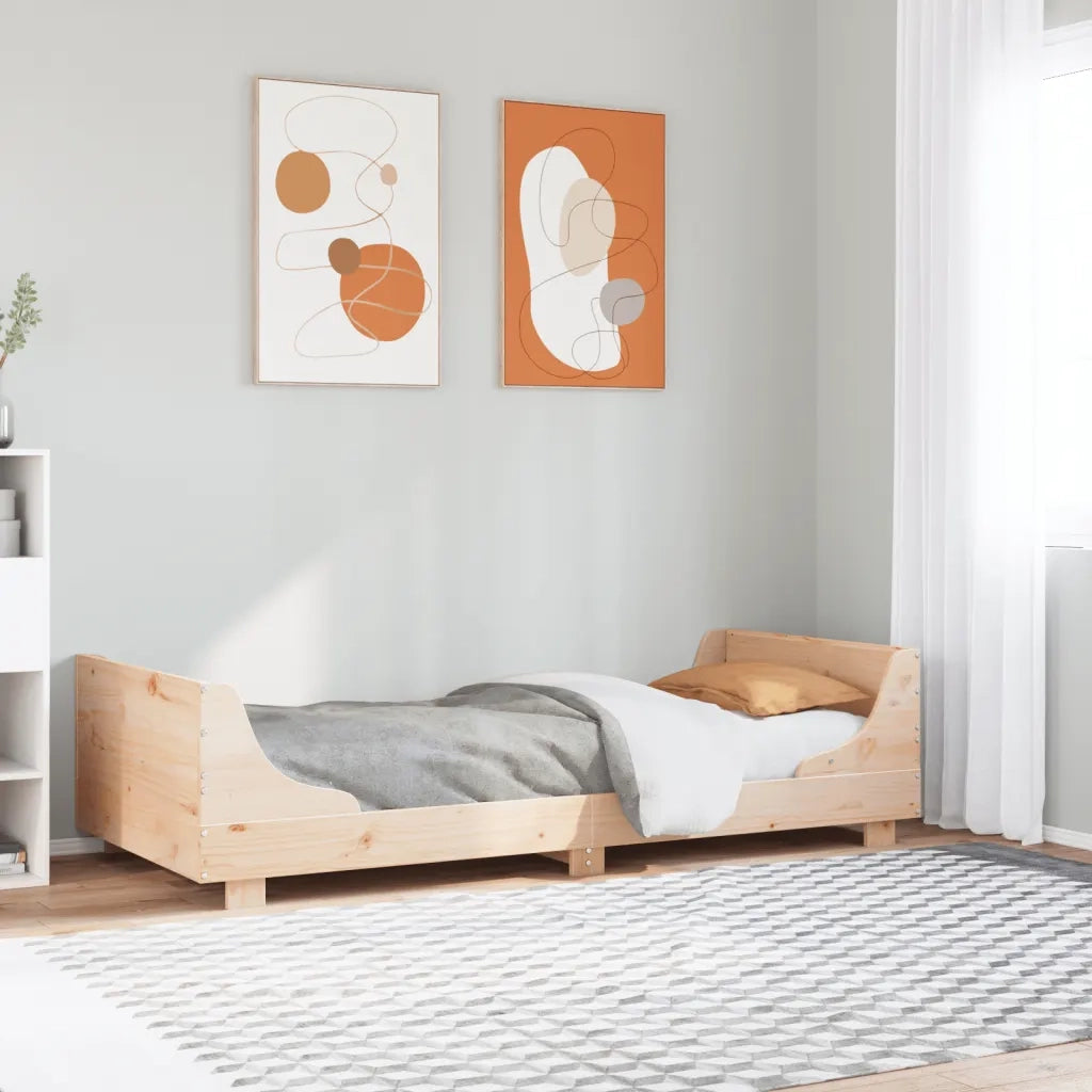 Letto senza Materasso 75x190 cm in Legno Massello Pino 850791