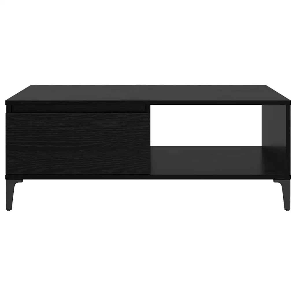 vidaXL Tavolino da salotto Rovere nero 90 x 60 x 35 cm