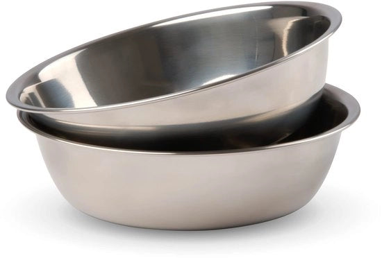 Due secchi di cibo per cani o gatti in acciaio inossidabile per stazione di alimentazione cane e gatto stazione di alimentazione - Set di secchi per cani perfetto per piccoli cani - Set di secchi per gatti