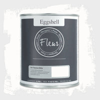 Smalto ad Acqua Eggshell Fleur Finitura Satinata per Legno Mobili Infissi Colore: Titanium White