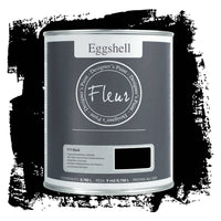 Smalto ad Acqua Eggshell Fleur Finitura Satinata per Legno Mobili Infissi Colore: Black