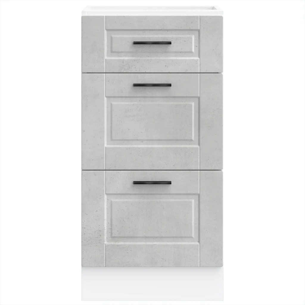 Base da Cucina Porto Grigio Cemento in Legno Multistrato 854224
