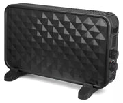 Termoconvettore Elettrico Stufa Stufetta elettrica Termosifone Virgo Chanel Nero