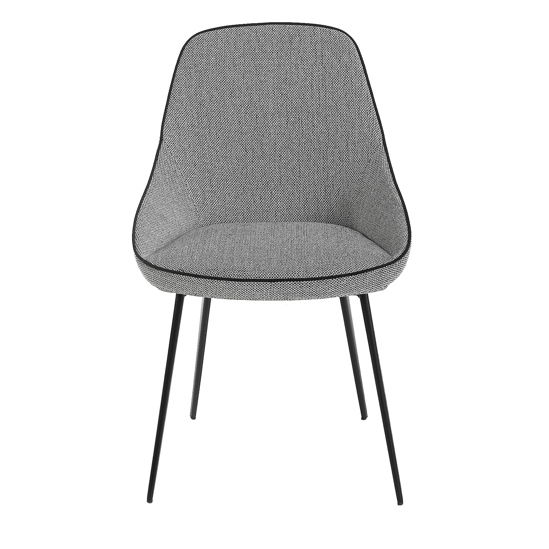 Sedia in tessuto grigio