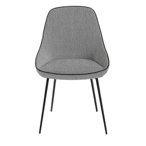 Sedia in tessuto grigio