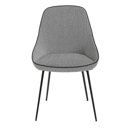 Sedia in tessuto grigio