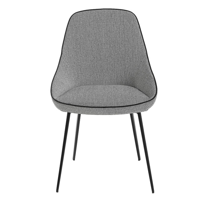 Sedia in tessuto grigio