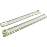GUIDA CASSETTO SFILABILE - + RUOTE TEFLON KG 25 CM  30 BIANCO CF=PZ 4- 5 confezioni