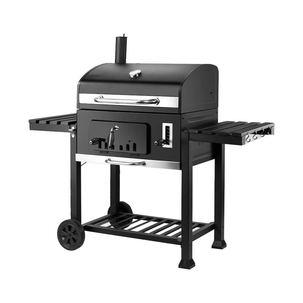 Barbecue a Carbone Carbonella con Termometro Camino e Carrello Taddei Bison+