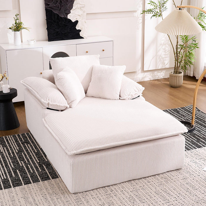 Canap¨¦ inclinable - Xylo - 46 cm - Design senza telaio, ampi braccioli