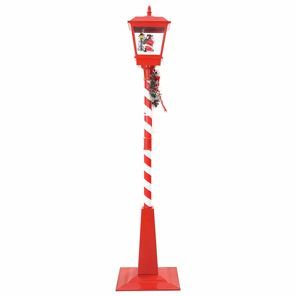 Lampada Stradale di Natale con Lanterna Rosso 40,5x40,5x180cm 42017508