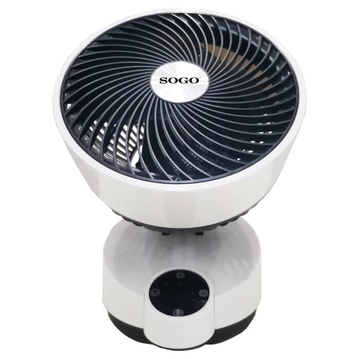 Ventilatore circolatore aria 25 cm con telecomando, 50W 3 modalità vento e timer 12h, oscillazione automatica per casa - Sogo