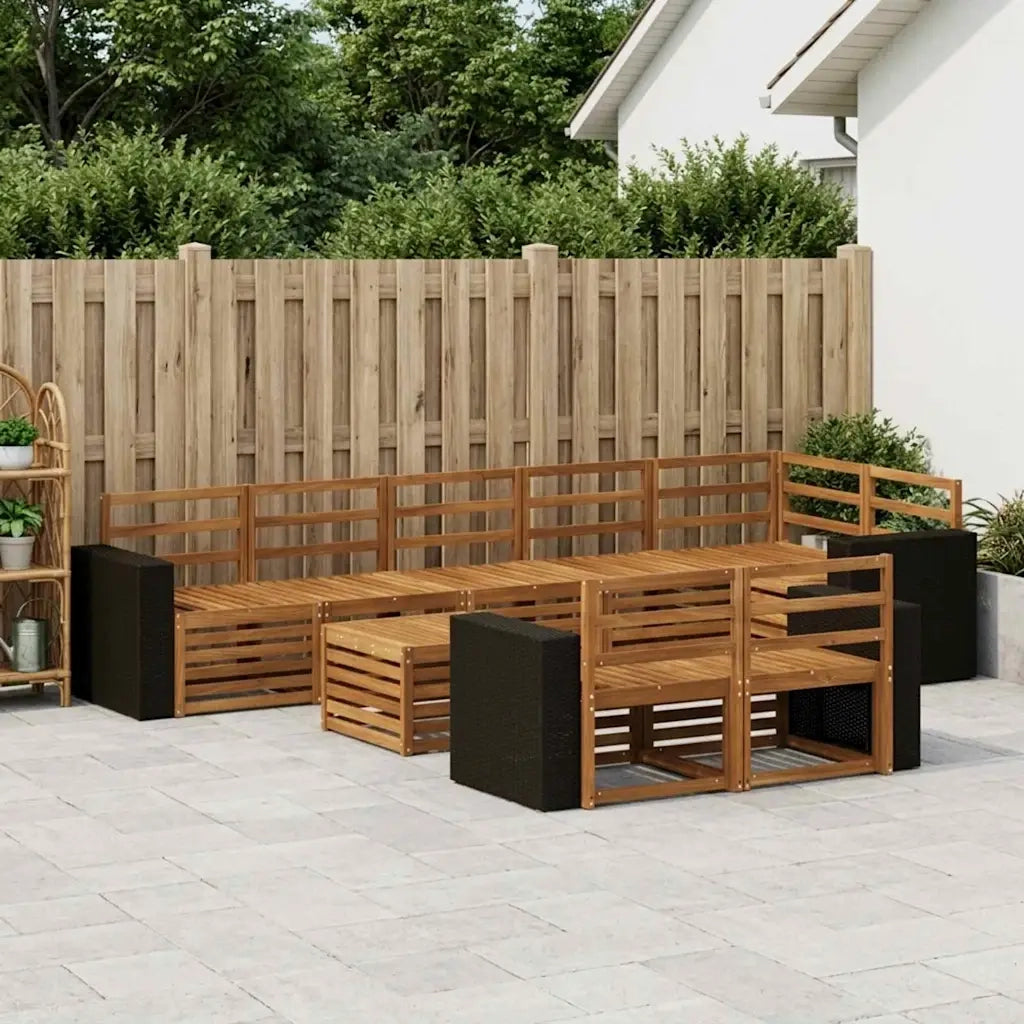 Set divani Legno di Acacia Massello 3384540