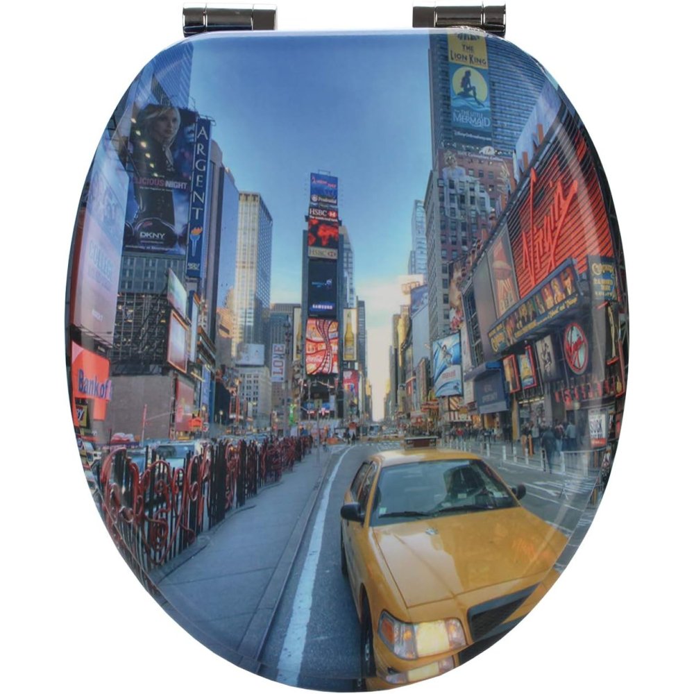 Bmot - coperchio wc con abbassamento automatico, in legno mdf, s