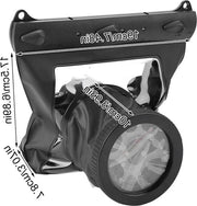 Ottica subacquea per macchine fotografiche DSLR - contenitore impermeabile fino a 20 metri - nero.
