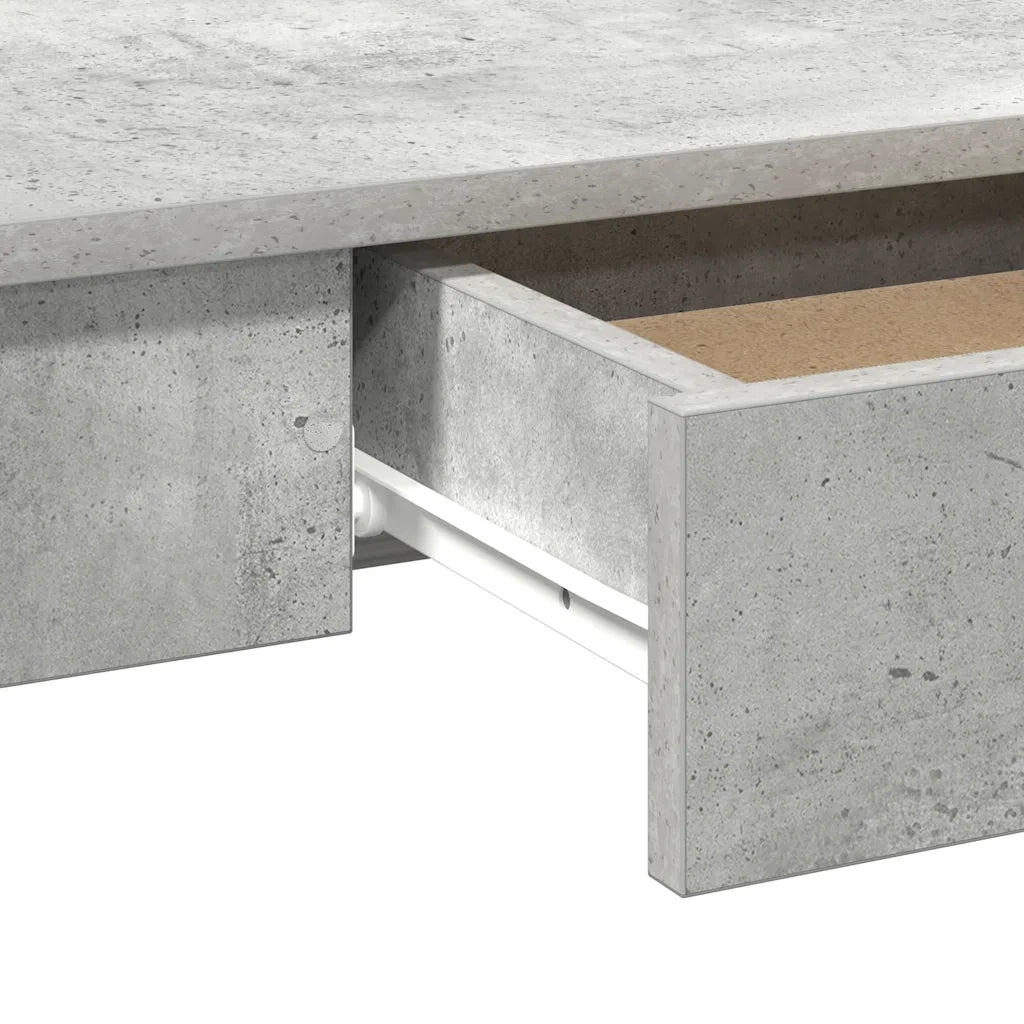 Scrivania Grigio Cemento 100x45x75 cm in Legno Multistrato 860430