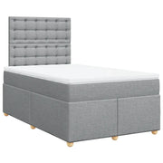 Giroletto a Molle con Materasso Grigio Chiaro 120x190cm Tessuto 3291233