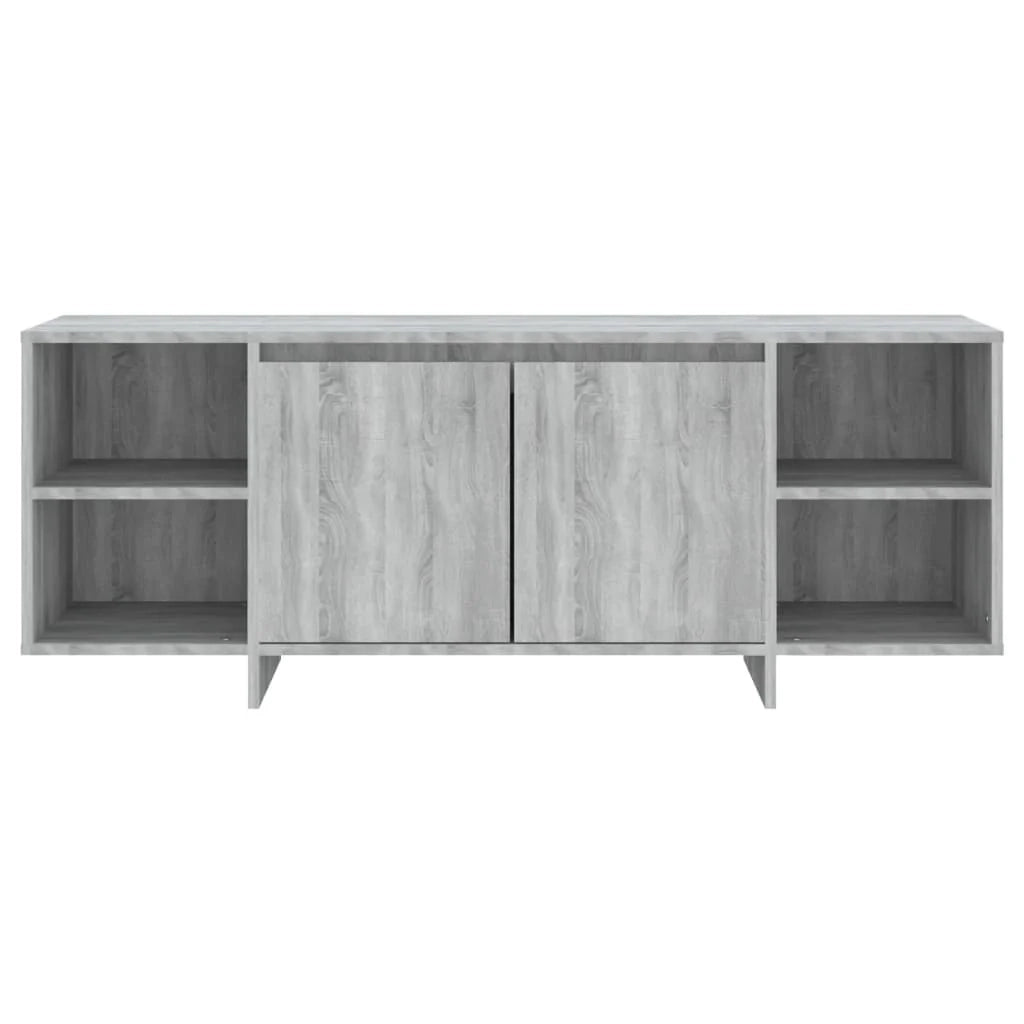 Mobile TV multimediale mensola TV credenza TV sala da pranzo soggiorno camera da letto Sonoma 130 x 35 x 50 cm legno ingegnerizzato grigio 02_0028386