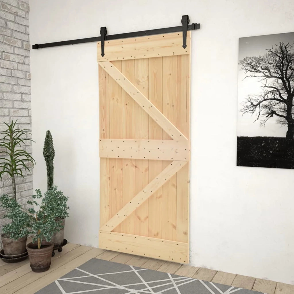 Porta NARVIK Naturale 80 x 210 cm Legno di pino solido