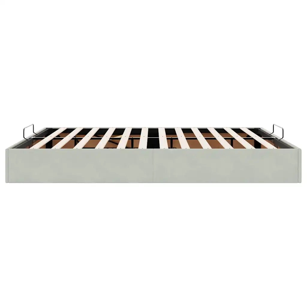 Struttura Letto Pouf senza Materasso 160x200 cm in Velluto 3310973