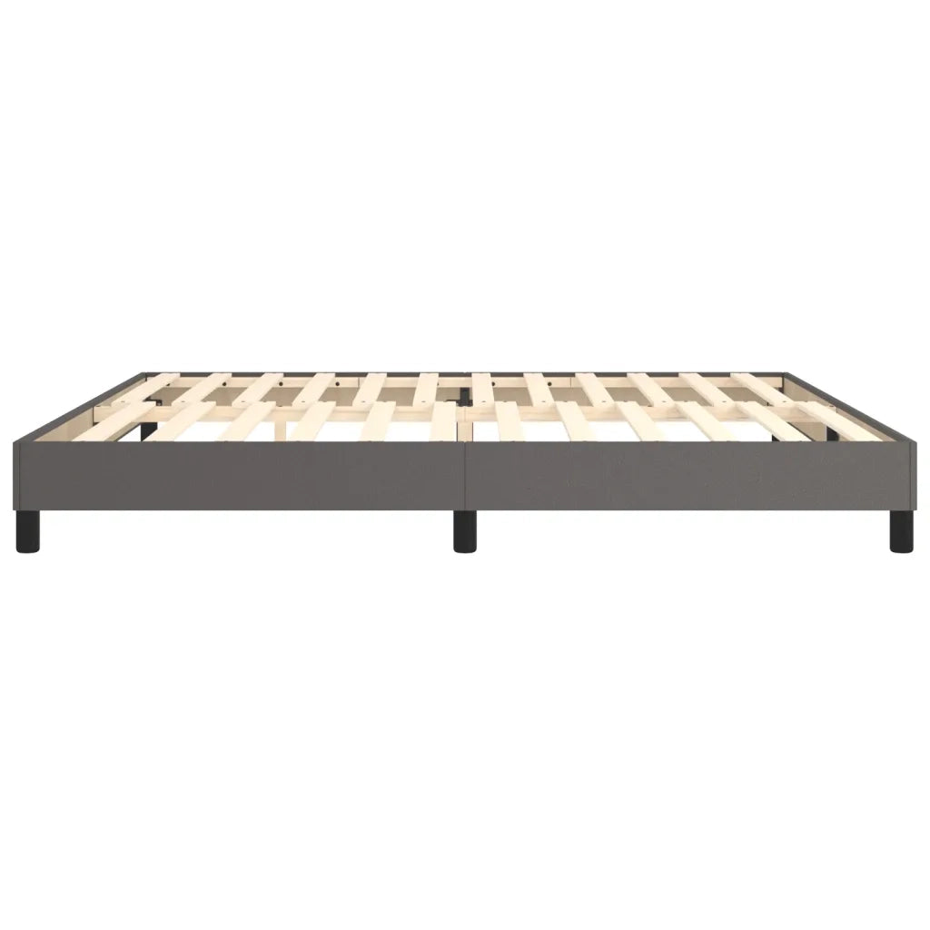 Struttura Letto a Rete a Molle-Giroletto Grigio 200x200 cm in Similpelle 743809