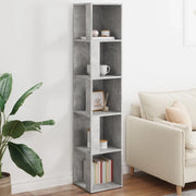 Armadio Angolare Grigio Cemento 33x33x164,5 cm in Truciolato 809048