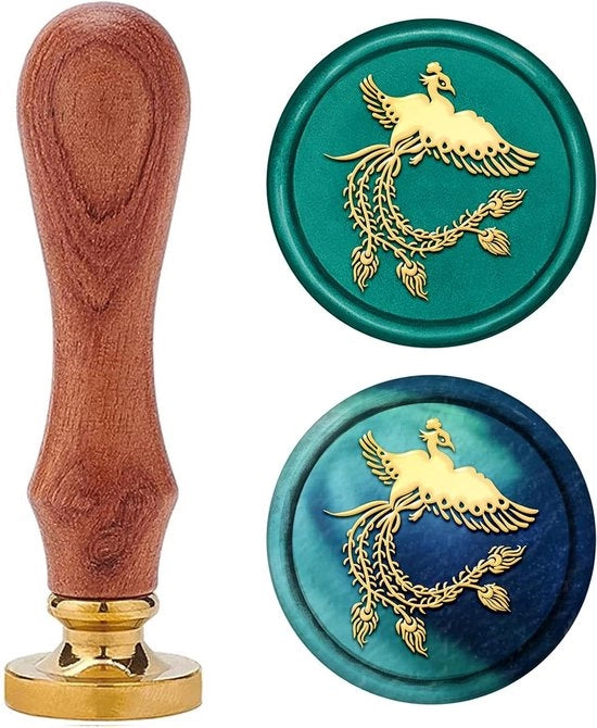 Pads di cera per stampi in legno con testa in ottone e manico in legno - 25mm - Ideali per cartelle di regalo e decorazione di bottiglie