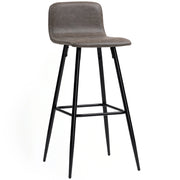Sgabello Bar con Schienale ¨C Zephmum ¨C Marrone Scuro