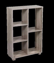 ERMES LIBRERIA IN LEGNO CON 5 VANI APERTI 60 X 24 X 87 CM COLORE OLMO
