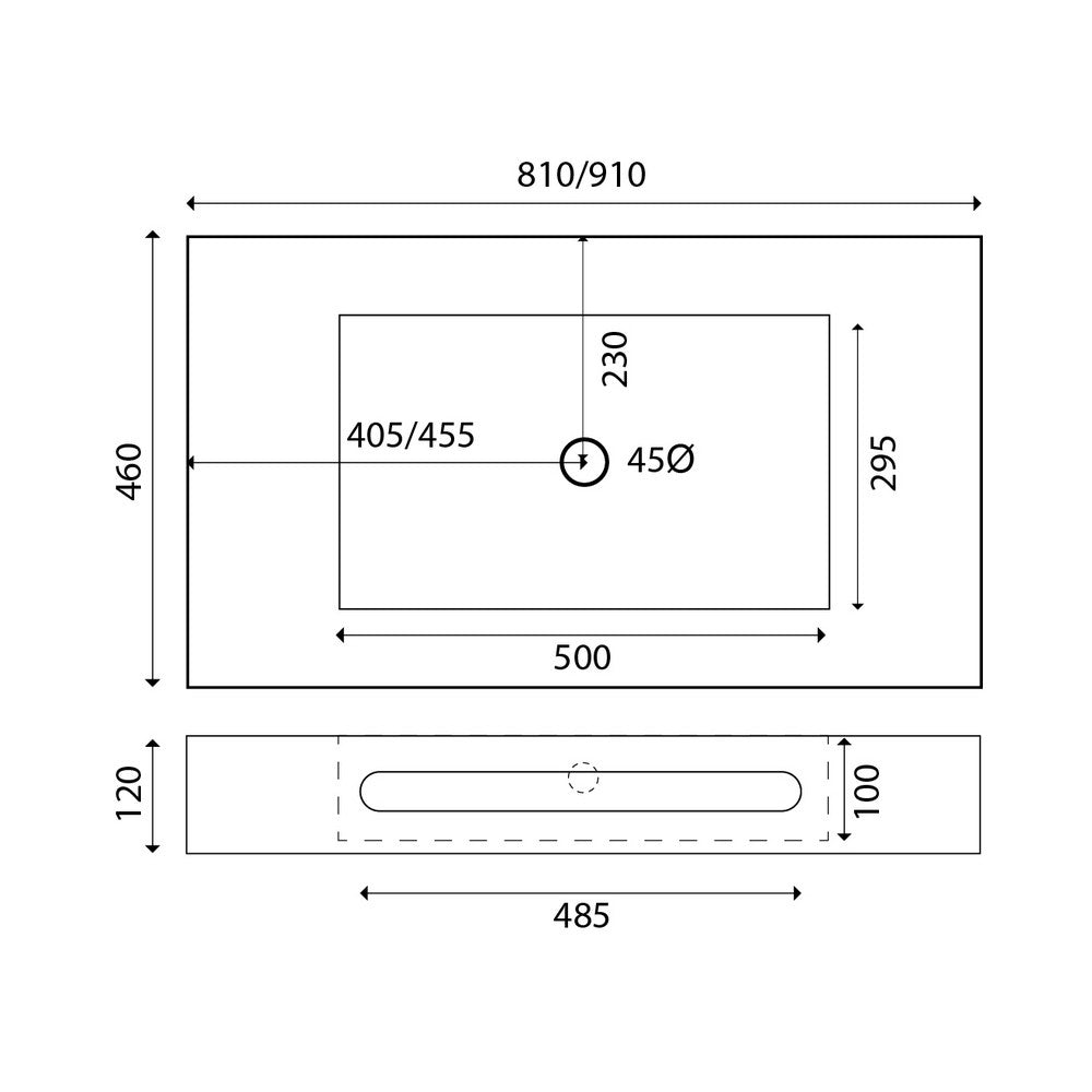 Lavabo linea emotion serie sharp 1