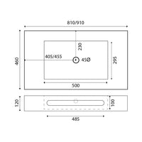 Lavabo linea emotion serie sharp 1