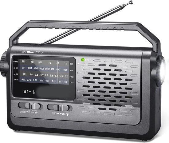 Radio a Cassa Portatile FM/AM/SW - 3W Altoparlante - Lampada da Tascabile (Piccola) - Accettabile a Batterie o Corrente Alternata