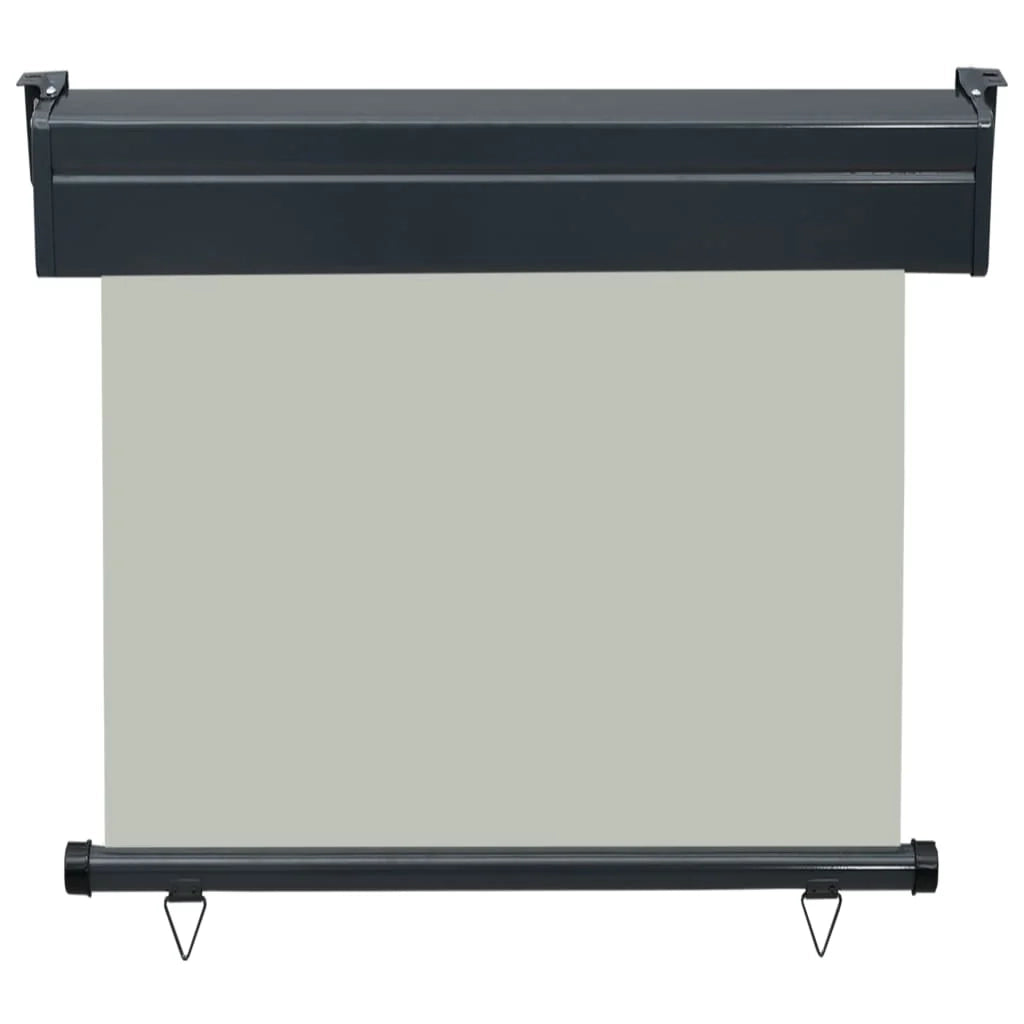 Tenda da sole laterale retrattile/schermo privacy per patio giardino terrazza balcone 80 x 250 cm grigio 02_0007040