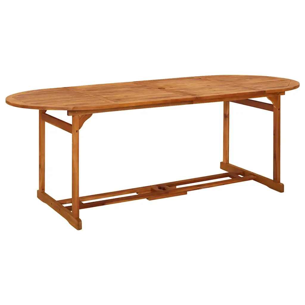 Set da Pranzo da Giardino 9 pz 220x90x75 cm Massello di Acacia 3086974