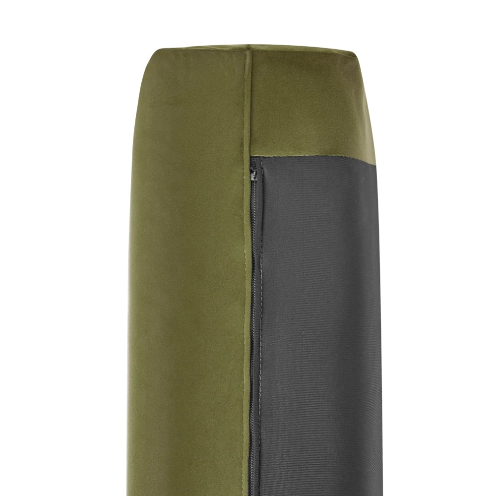 Poltrona in velluto verde con gambe in legno morbido, da salotto con braccioli stile moderno