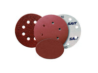 disco velcrato d-saitac-vel tipo aw-d - ï mm. 150  (8+1 fori)  grana 40 cod:ferx.vit40255