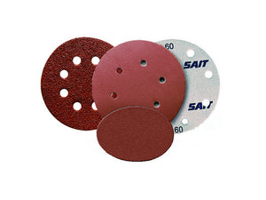 disco velcrato d-saitac-vel tipo aw-d - ï mm. 150 (15 fori)  grana 40 cod:ferx.vit40260