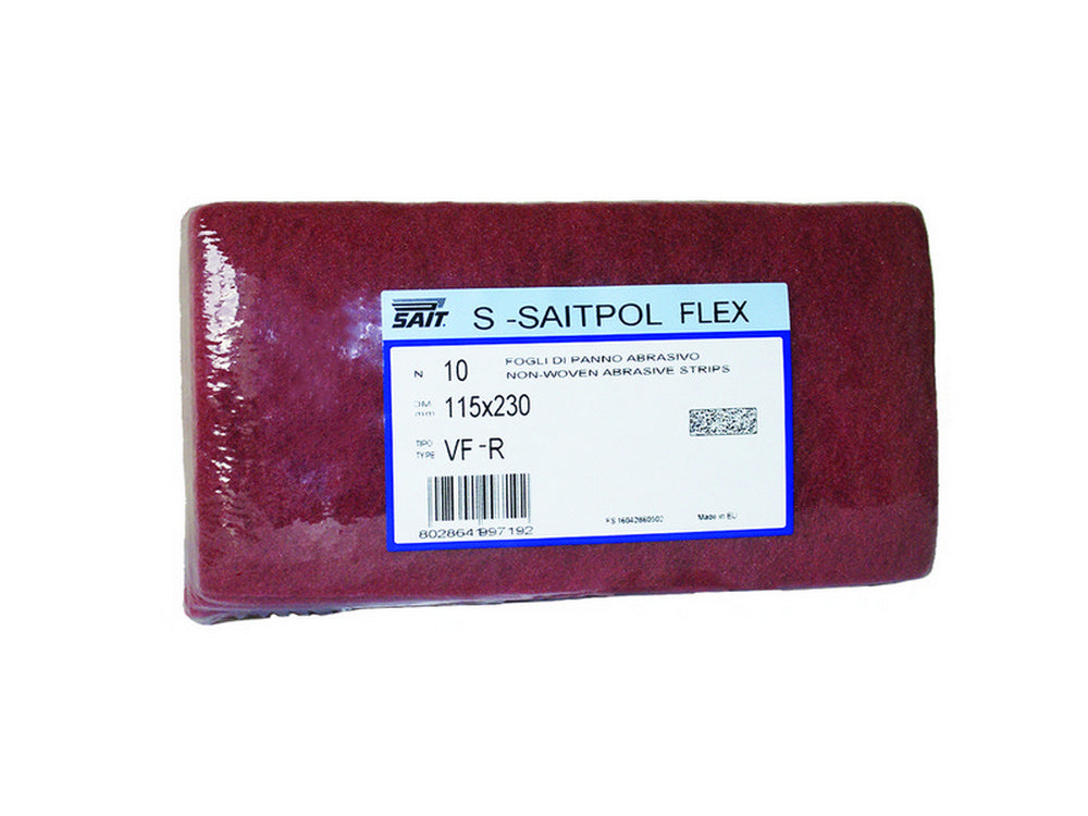 foglio abrasivo scotchbrite saitpol flex mm. 115x230. tipo vf cod:ferx.vit41060