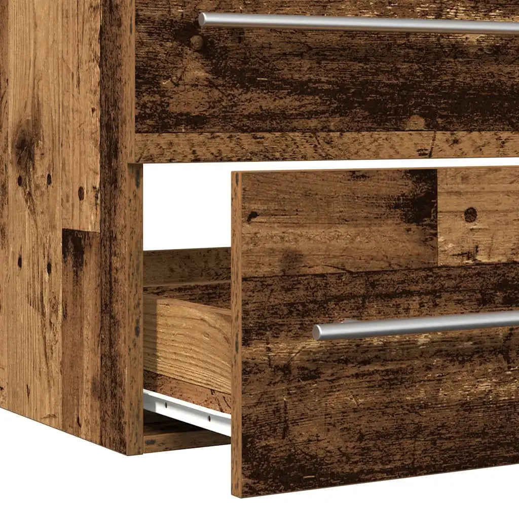 Mobile Lavabo Bagno Legno Antico 80x38,5x48cm Legno Multistrato 862533