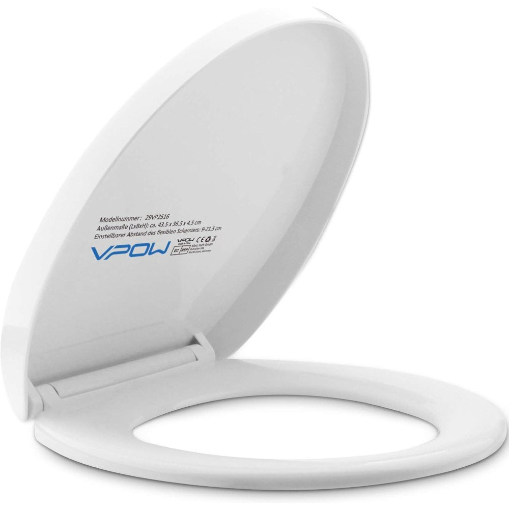 Vpow premium wc-sitz absenkautomatik mit soft-schlie -absenkauto