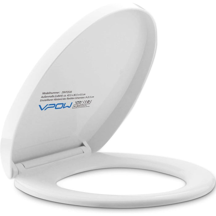 Vpow premium wc-sitz absenkautomatik mit soft-schlie -absenkauto