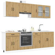 vidaXL Set Mobili da Cucina 8 pz Kalmar Rovere Artigianale Truciolato